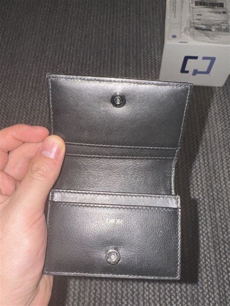 christian dior business card holder|christian dior keychain wallet.